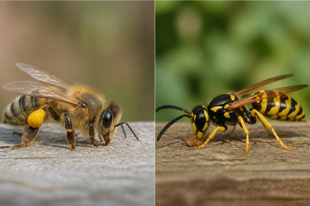 Abeilles et guêpes différence : comment les distinguer facilement