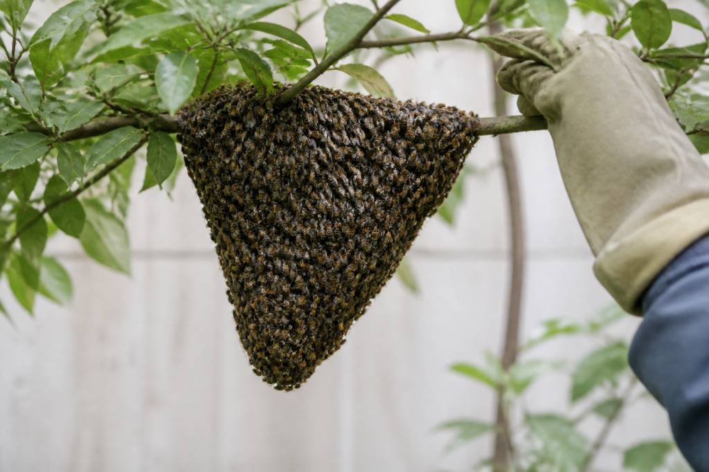 Récupération essaim abeille : méthodes efficaces pour capturer un essaim en toute sécurité